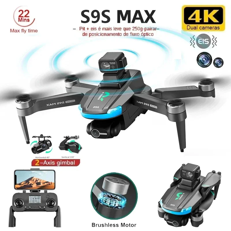 NEW S9S MAX MINI Drone 4K 2-Ax - Drone Aerial Photography recension och pris