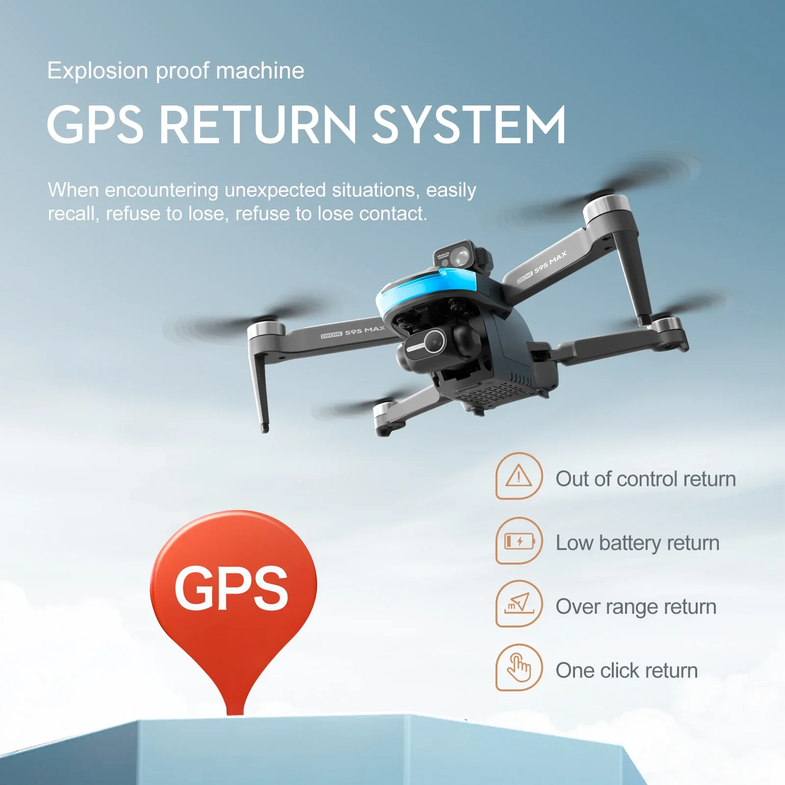 NEW S9S MAX MINI Drone 4K 2-Ax - Drone Aerial Photography recension och pris