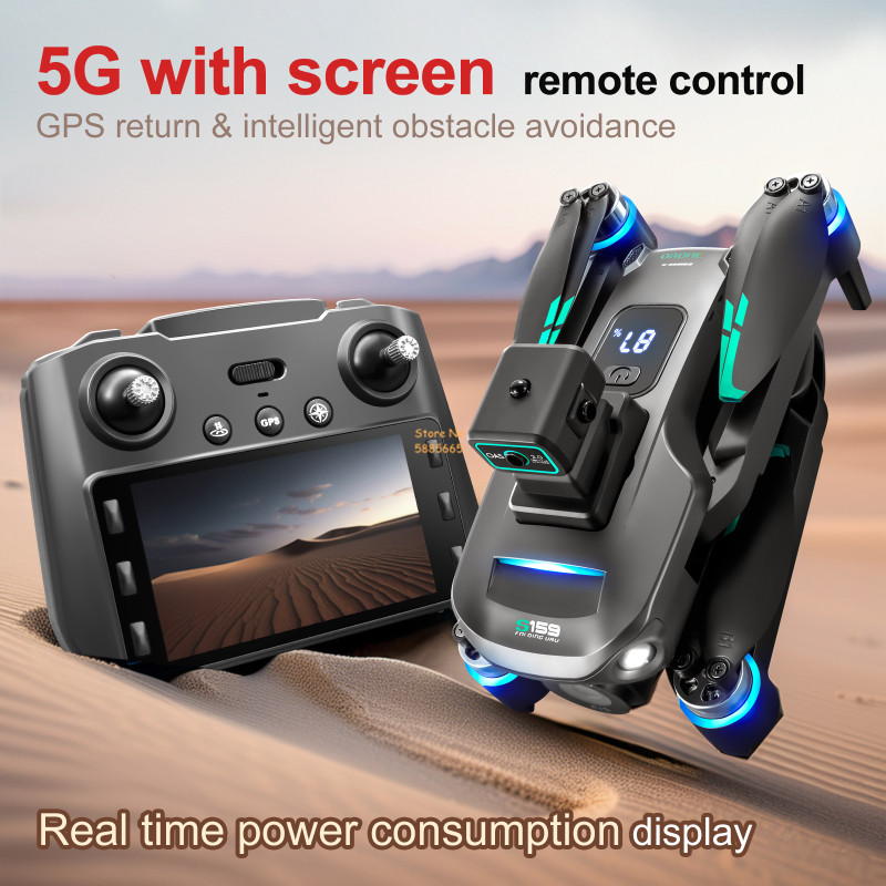 8K Dual Camera 5G WIFI FPV Rem - Drone Aerial Photography recension och pris