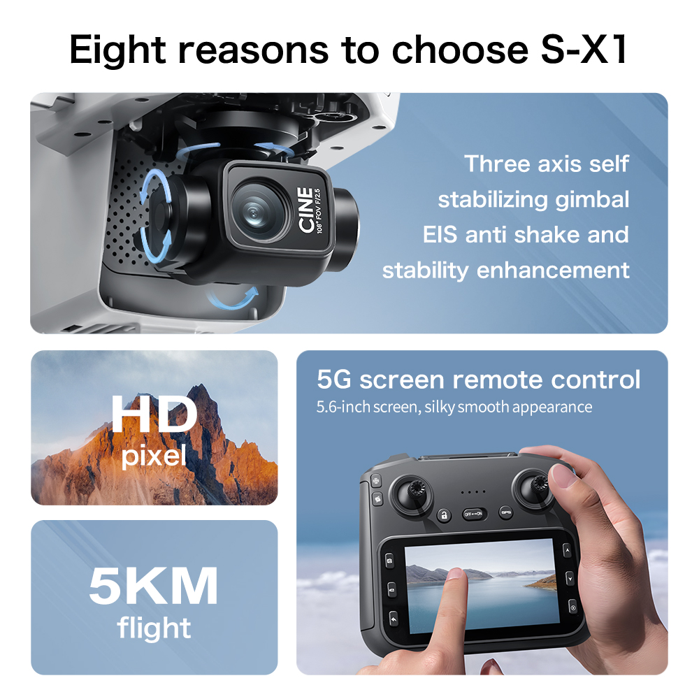 Top Deal S-X1 MAX GPS Drone 3  - Drone Surveying recension och pris